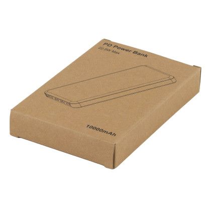 Custom Powervault 10,000 Mah Ul Certified Power Bank - White Packaging View 