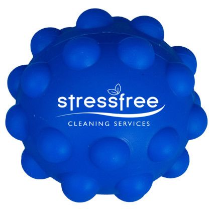 Custom Bubbler Push Pop Stress Reliever Ball - Blue