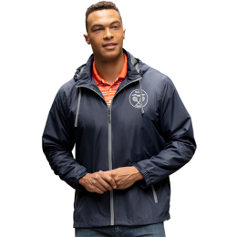 Custom Club Jacket - Navy With Gray