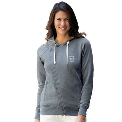 Custom Women's Fleece Moto Jacket - Dark Steel Custom Women's Fleece Moto Jacket - Dark Steel