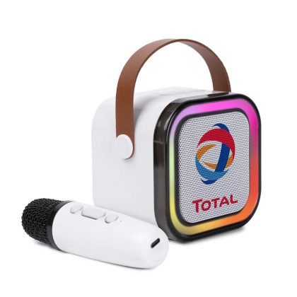 Custom PartyWave Portable Karaoke System - Side View Custom PartyWave Portable Karaoke System - Side View