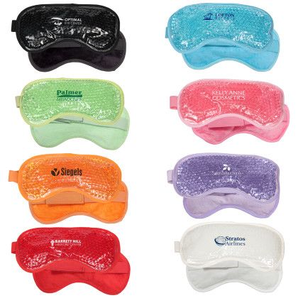 Custom Plush Hot/Cold Eye Mask - All colors Custom Plush Hot/Cold Eye Mask - All colors