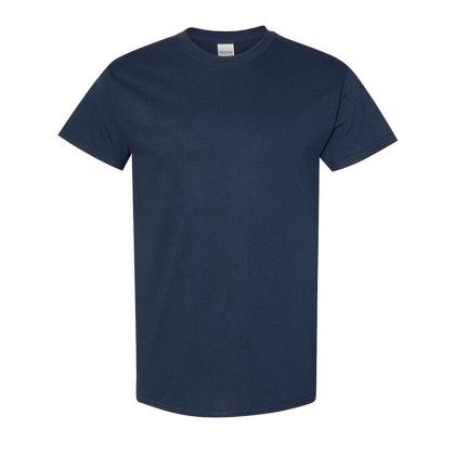 Custom Nursing Is A Work Of Heart Gildan Adult Heavy Cotton T-Shirt - Navy