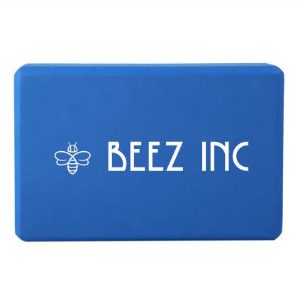 Custom Poise Yoga Block - Royal Blue - Front side view Custom Poise Yoga Block - Royal Blue - Front side view
