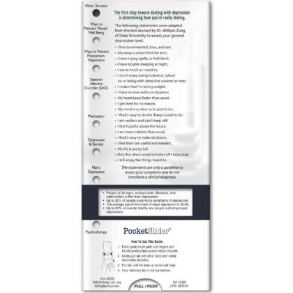 Custom Pocket Slider - Mental Wellness - back view Custom Pocket Slider - Mental Wellness - back view