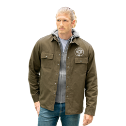 Custom Boulder Shirt Jacket - Taupe Green