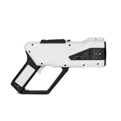 Custom Automatic Bubble Gun - White Back View 