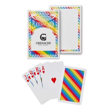 Custom Rainbow Playing Cards - Open View Custom Rainbow Playing Cards - Open View