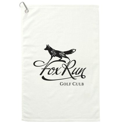 Custom 16" x 25" Terry Golf Towel - White