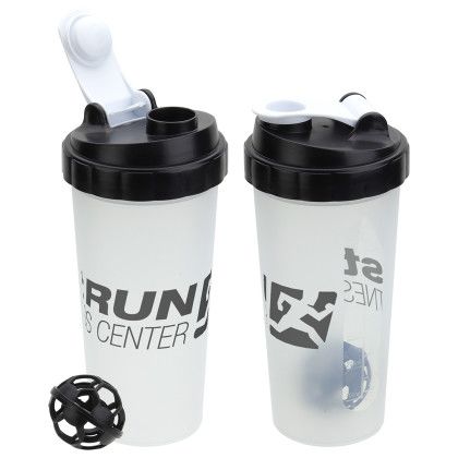 Custom Flip-Top 20 oz Plastic Shaker Tumbler - Black Custom Flip-Top 20 oz Plastic Shaker Tumbler - Black