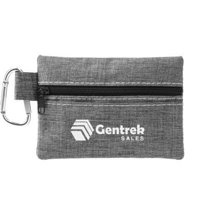 Custom Zippered 20-Piece First Aid Pouch - Graphite
