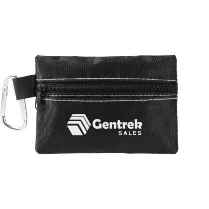 Custom Zippered 20-Piece First Aid Pouch - Black