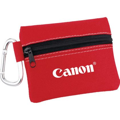 Custom Zippered 20-Piece First Aid Pouch - Red