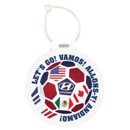 Custom Soccer Luggage Tag - White