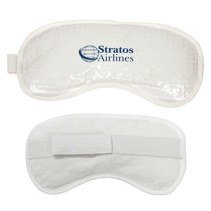 Custom Plush Hot/Cold Eye Mask - White Custom Plush Hot/Cold Eye Mask - White