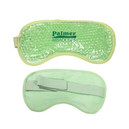 Custom Plush Hot/Cold Eye Mask - Pastel green Custom Plush Hot/Cold Eye Mask - Pastel green