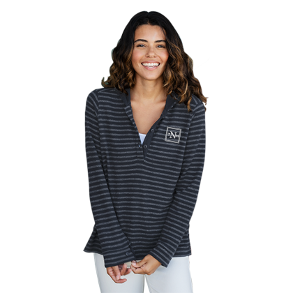 Custom Women's Baja Hoodie - Navy/White