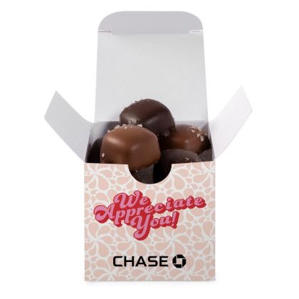 Sea Salt Caramels in Full Color Custom Box - Appreciation Gift