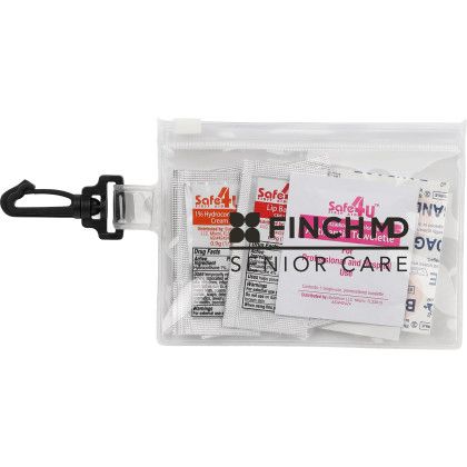 Custom On The Go 12-Piece First Aid Pack - Clear