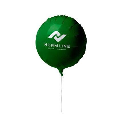 Custom 18" Circular Mylar Balloon 1 COLOR 1 SIDE - Green Custom 18" Circular Mylar Balloon 1 COLOR 1 SIDE - Green