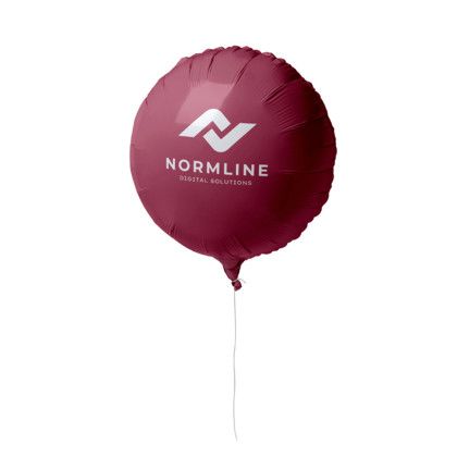 Custom 18" Circular Mylar Balloon 1 COLOR 1 SIDE - Pink Custom 18" Circular Mylar Balloon 1 COLOR 1 SIDE - Pink