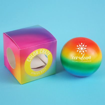 Custom Color Craze Stress Ball - Packaging View 