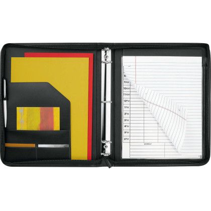 Custom Windsor Impressions Presentation Portfolio with FSC Mix Paper - Black Open View Custom Windsor Impressions Presentation Portfolio with FSC Mix Paper - Black Open View