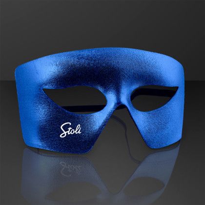 Custom Blue Masks, Mardi Gras Costume Accessory (NON-Light Up) - Blue Custom Blue Masks, Mardi Gras Costume Accessory (NON-Light Up) - Blue