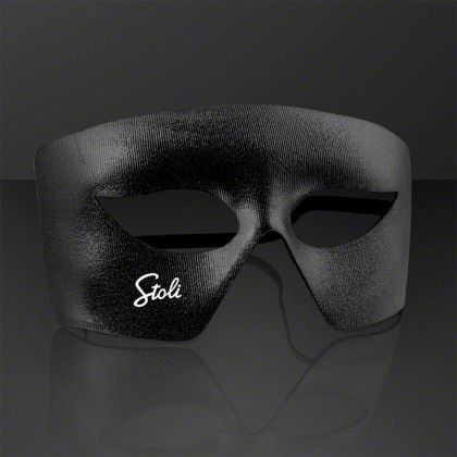 Custom Black Costume Mask, Mardi Gras Throws (NON-Light Up) Custom Black Costume Mask, Mardi Gras Throws (NON-Light Up)