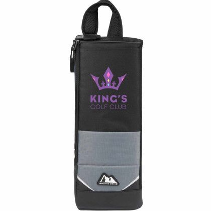 Custom Arctic Zone 6 Can Golf Cooler - Black