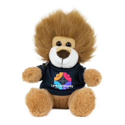 Custom Fluffy the Fierce 6" Plush Teddy Lion - Black 