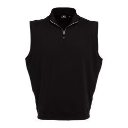 Custom FootJoy Men's Performance Quarter-Zip Golf Vest - Black