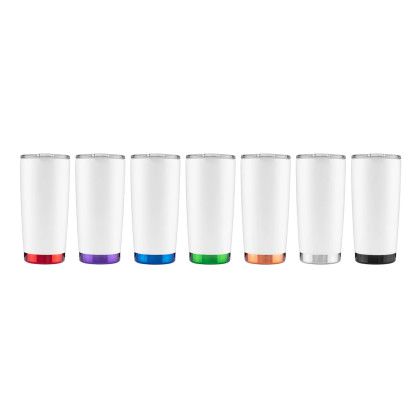 Custom 20 oz Joe 2 Tumbler - All Colors White Custom 20 oz Joe 2 Tumbler - All Colors White