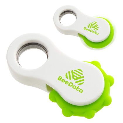 Custom Massage Finger Fidget Spinner - Lime Green 
