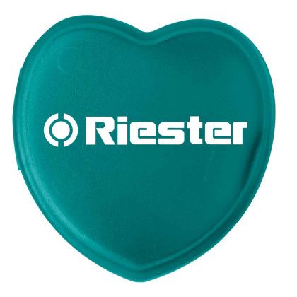 Custom Heart Pill Box - Translucent Aqua 