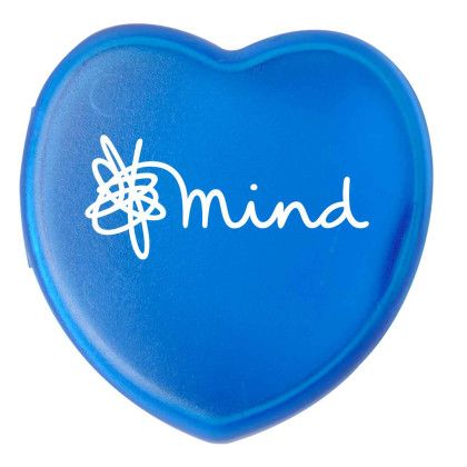 Custom Heart Pill Box - Translucent Blue 