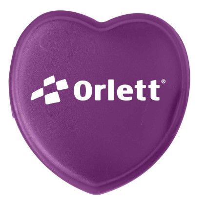 Custom Heart Pill Box - Translucent Purple 