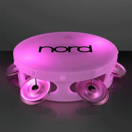 Custom 5" Little Light up Tambourine - Side View Custom 5" Little Light up Tambourine - Side View