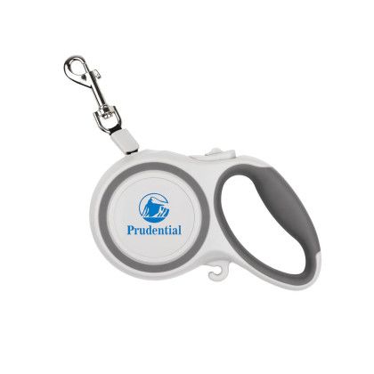 Custom PawGuard 16 ft Retractable Leash - Gray Front view Custom PawGuard 16 ft Retractable Leash - Gray Front view