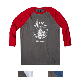 Custom America 250 ACE Raglan 3/4 Sleeve Tee - All Colors 
