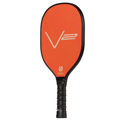 Custom Onix V2 Pickleball Paddle - Orange Side View 