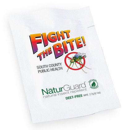 Custom NaturGuard Natural Insect Repellent Wipes, Direct Imprint - White Custom NaturGuard Natural Insect Repellent Wipes, Direct Imprint - White