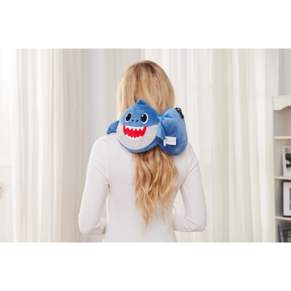 Custom Comfort Pals Shark 2-in-1 Pillow Sleep Mask - Blue Lifestyle View 