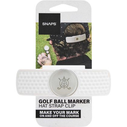 Custom SNAPS Hat Clip Golf Ball Marker - White Packaging View Custom SNAPS Hat Clip Golf Ball Marker - White Packaging View
