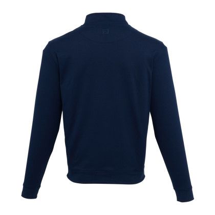 Custom FootJoy Men's Performance Quarter-Zip Pullover - Navy Back View 