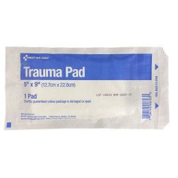 Custom Trauma Pad - 5" x 9" - No Imprint - White