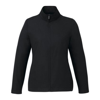 Custom Women's FOSTER Eco Jacket - Black  Front View 