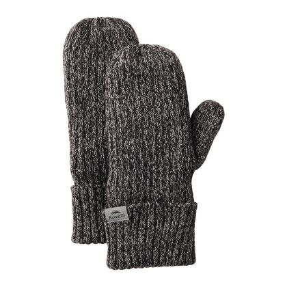Custom Unisex WOODLAND Roots73 Knit Mitts - Dark Charcoal Mix 
