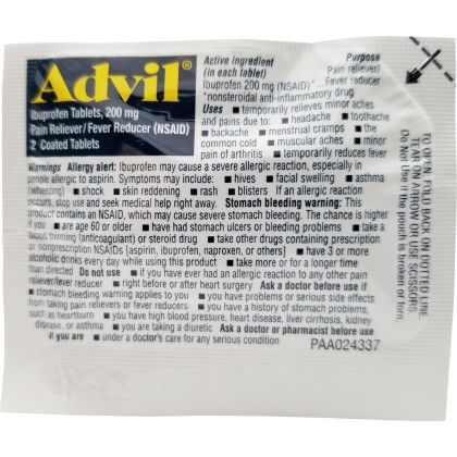 Advil Pain Reliever - No Imprint Advil Pain Reliever - No Imprint