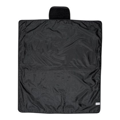 Custom Cutter & Buck RPET Roll-Up Picnic & Camping Blanket - Black open view